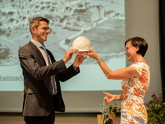 Der neu eingesetzte Schulleiter Michael Dörmann freut sich auf die Realisierung des Erweiterungsbaus ist ist dafür bestens gerüstet.